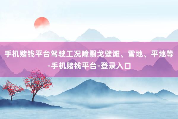 手机赌钱平台驾驶工况障翳戈壁滩、雪地、平地等-手机赌钱平台-登录入口