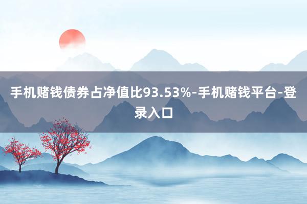 手机赌钱债券占净值比93.53%-手机赌钱平台-登录入口