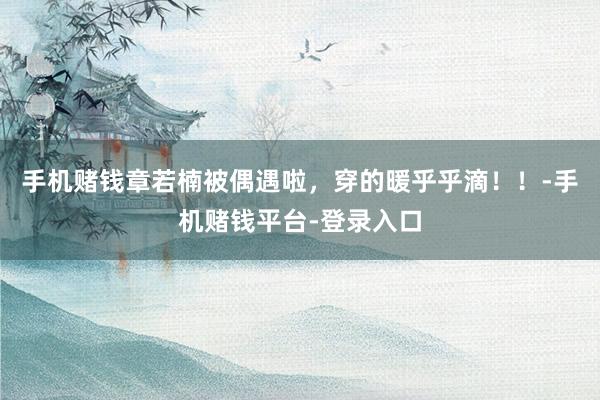 手机赌钱章若楠被偶遇啦，穿的暖乎乎滴！！-手机赌钱平台-登录入口