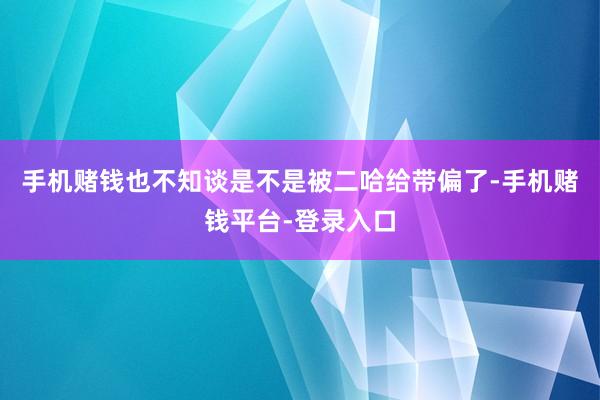 手机赌钱也不知谈是不是被二哈给带偏了-手机赌钱平台-登录入口