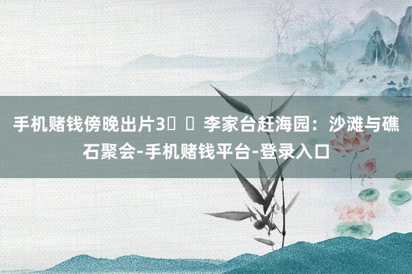 手机赌钱傍晚出片3️⃣李家台赶海园：沙滩与礁石聚会-手机赌钱平台-登录入口