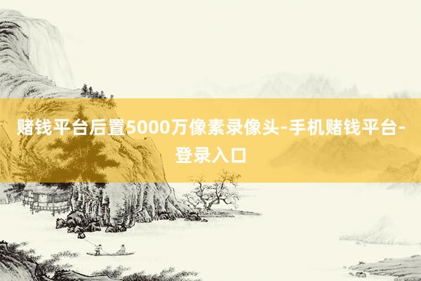 赌钱平台后置5000万像素录像头-手机赌钱平台-登录入口