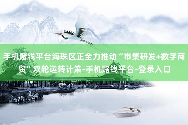 手机赌钱平台海珠区正全力推动“市集研发+数字商贸”双轮运转计策-手机赌钱平台-登